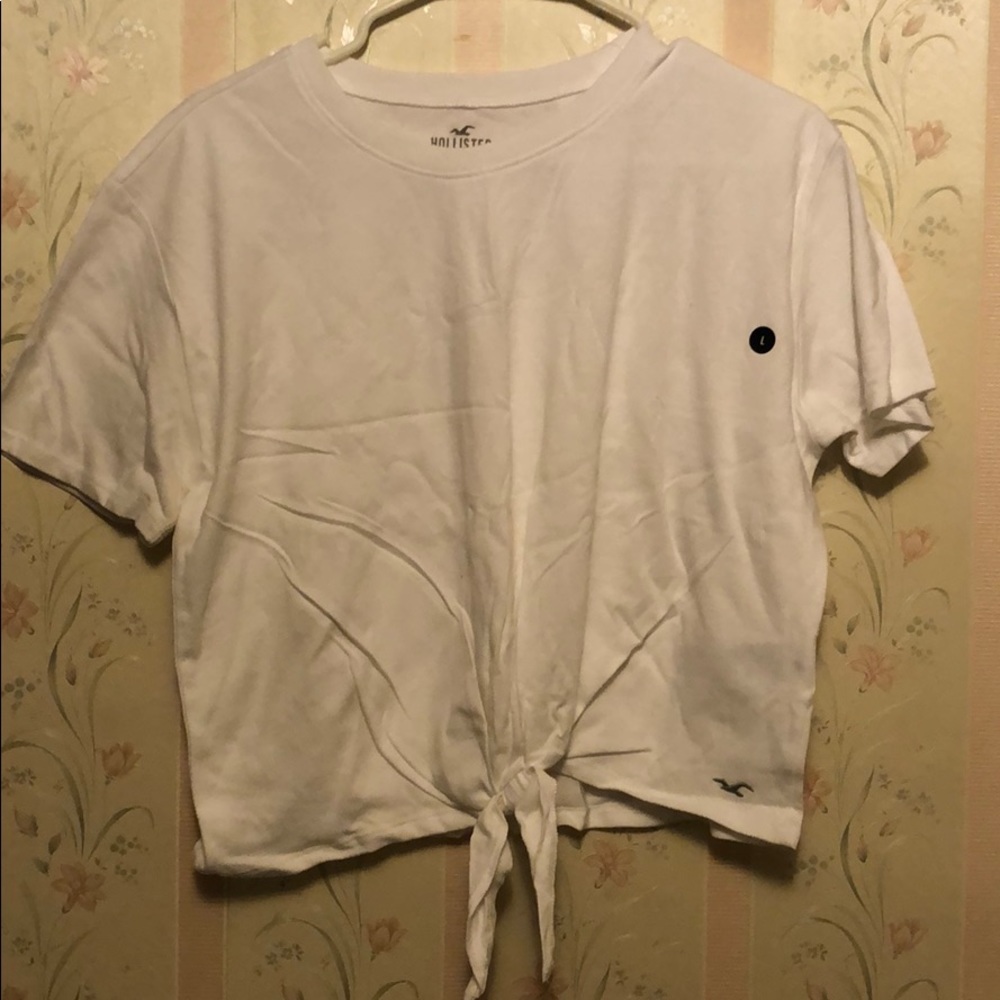 Hollister White Crop Top